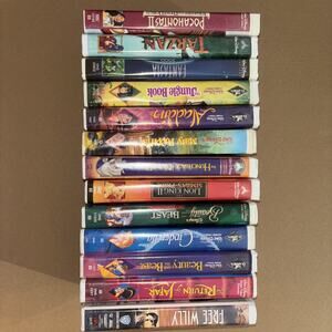 Disney VHS Lot 13 Tapes Black Diamond Collection Excellent